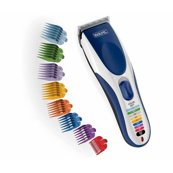 Wahl color pro cordless cortadora de pelo con batería y cuchilla de precisión