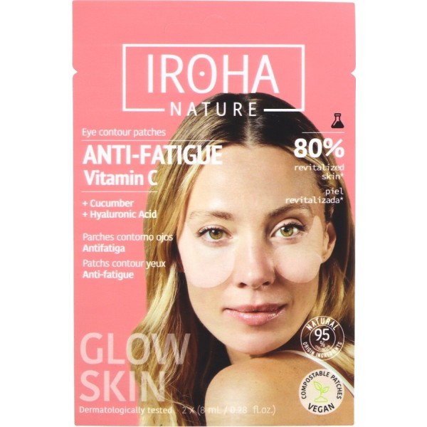 Iroha Nature Parches Ojos Antifatiga Vitamina C 2uds
